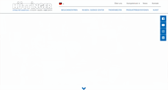 Desktop Screenshot of huettinger.de